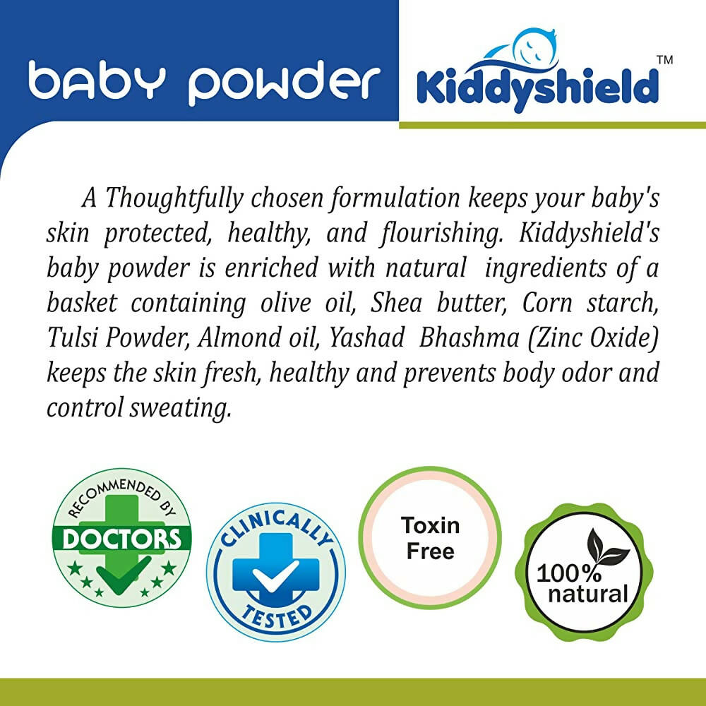 Kiddyshield Baby Talcum Powder (0-12 Years) - Distacart