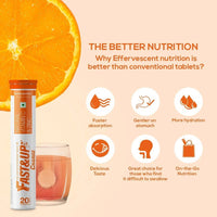 Thumbnail for Fast&Up Charge Natural Vitamin C & Zinc Tablets - Orange Flavour Benefits