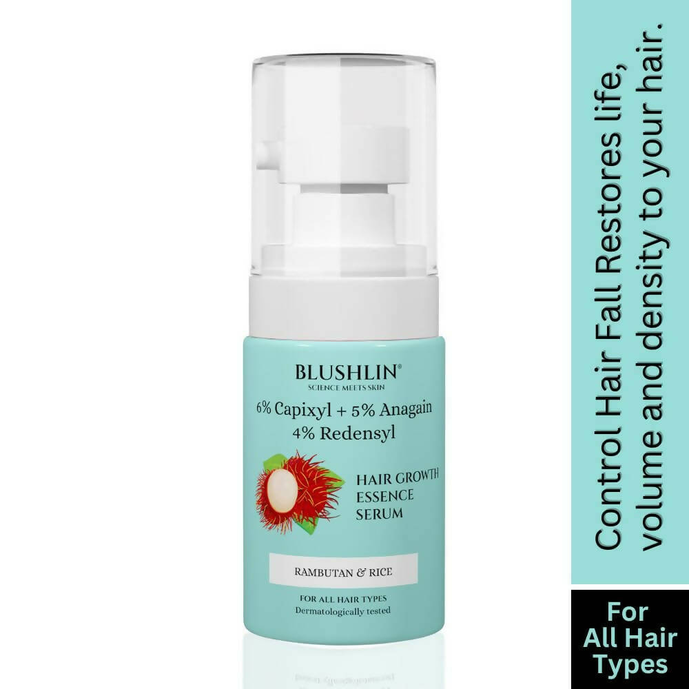 Blushlin Hair Growth Serum with 6% Capixyl, 4% Redensyl & 5% Anagain - Distacart