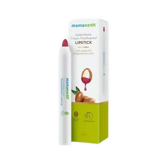 Mamaearth Hydra-Matte Crayon Transferproof Lipstick Lychee Pink - Distacart