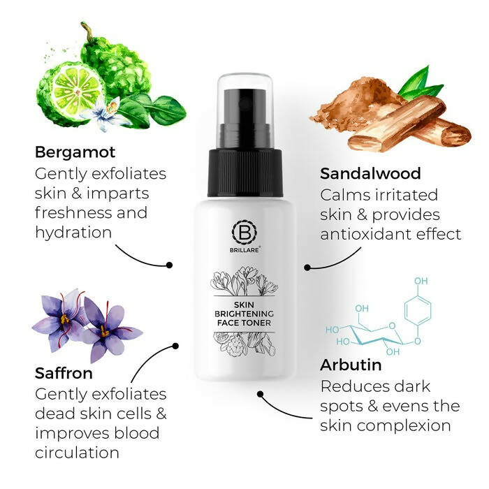 Brillare Skin Brightening Face Toner For Pigmented Skin - Distacart