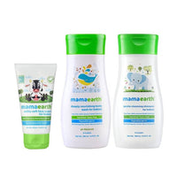 Thumbnail for Mamaearth Gentle Cleansing Shampoo And Deeply Nourishing Body Wash And Milky Soft Face Cream For Babies