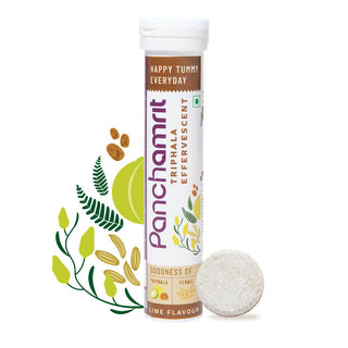 Panchamrit Triphala Effervescent Tablets-Lime Flavor - Distacart