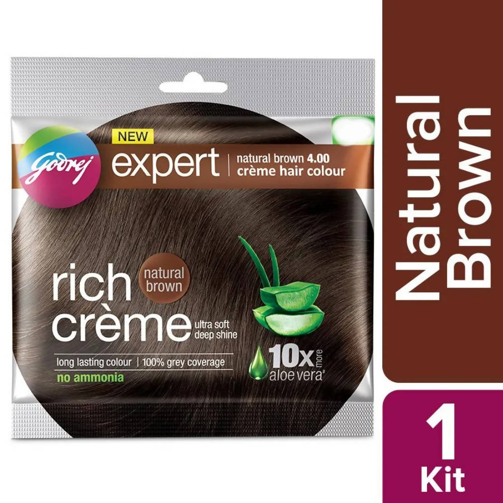 Godrej Expert Rich Creme Hair Colour - Natural Brown 4.00