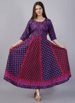 Thumbnail for Vamika Multicolor Cotton Printed Party/Casual Wear Kurti (GAM24K)