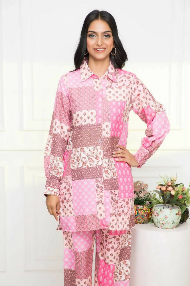 Myshka Multi-Printed Women Bling & Sparkly Co-Ords - Distacart