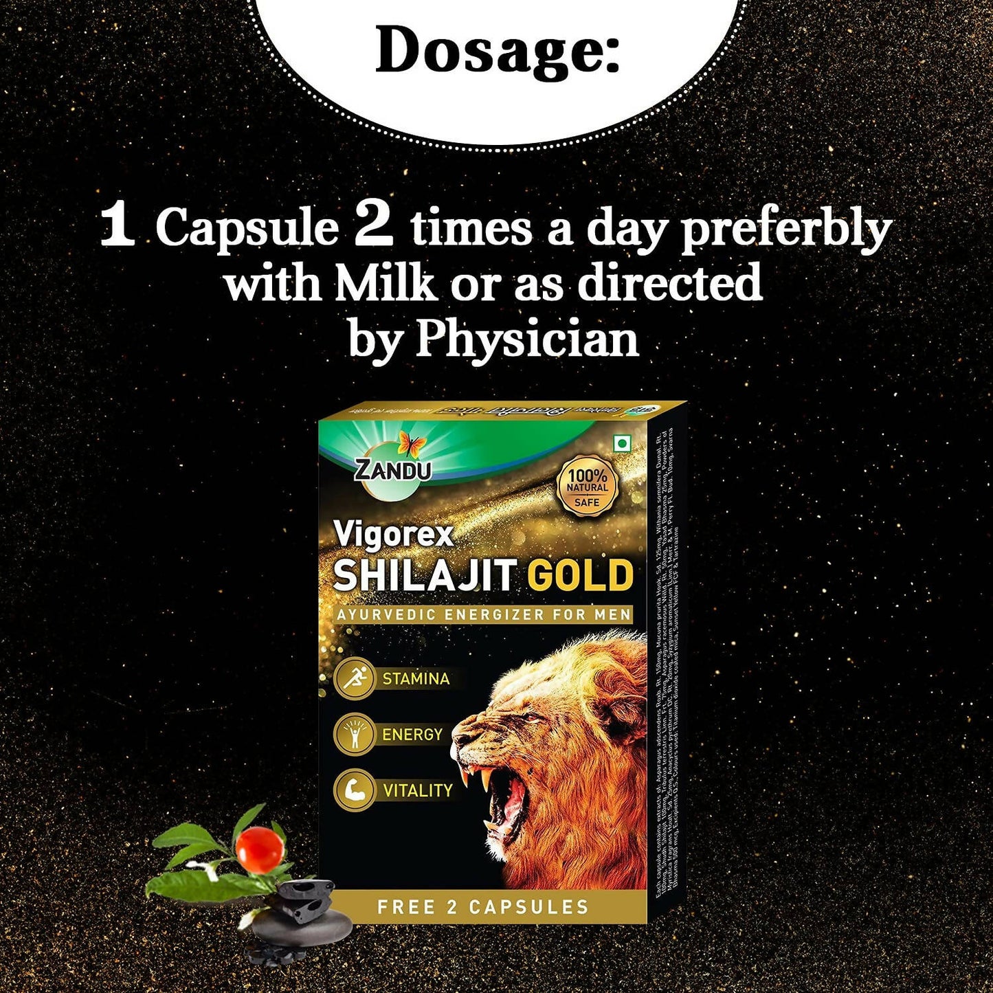 Zandu Vigorex Sj Gold Capsules - Distacart