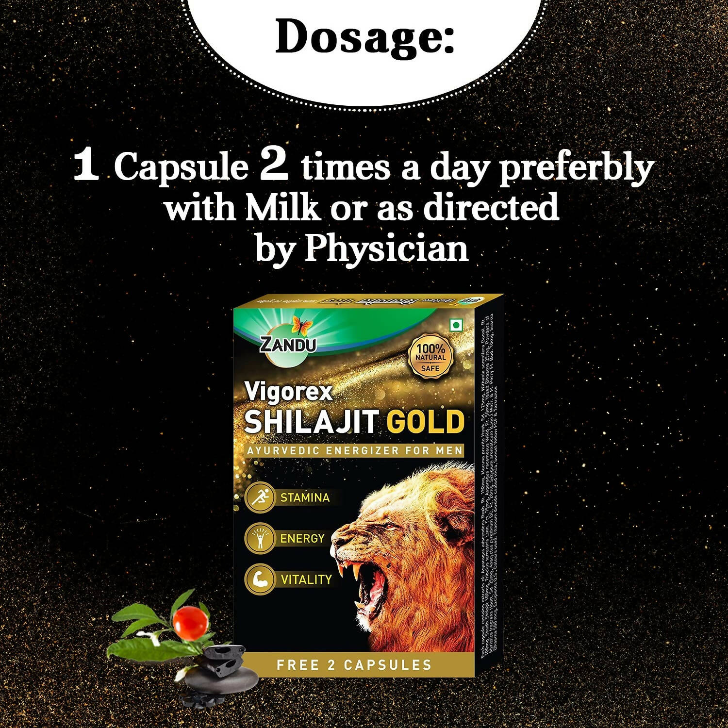 Zandu Vigorex Sj Gold Capsules - Distacart