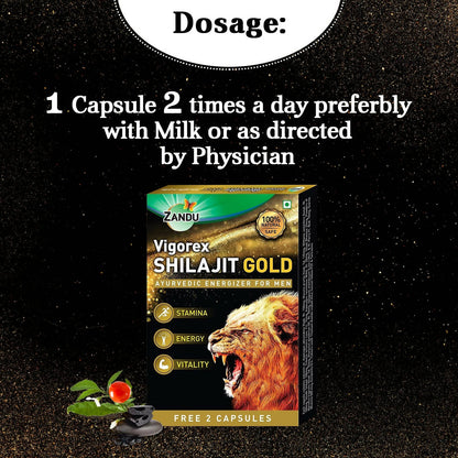 Zandu Vigorex Sj Gold Capsules - Distacart