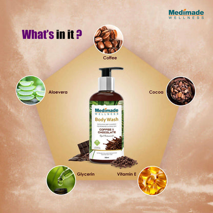 Medimade Wellness Coffee & Chocolate Body Wash - Distacart