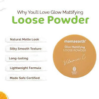 Thumbnail for Mamaearth Glow Mattifying Loose Powder - Distacart