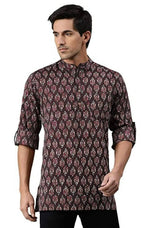 Thumbnail for Janasya Men's Brown Cotton Kurta - Distacart
