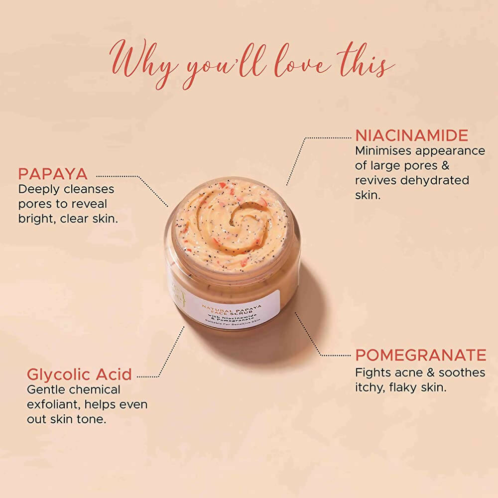 PureSense Natural Papaya Face Scrub - Distacart
