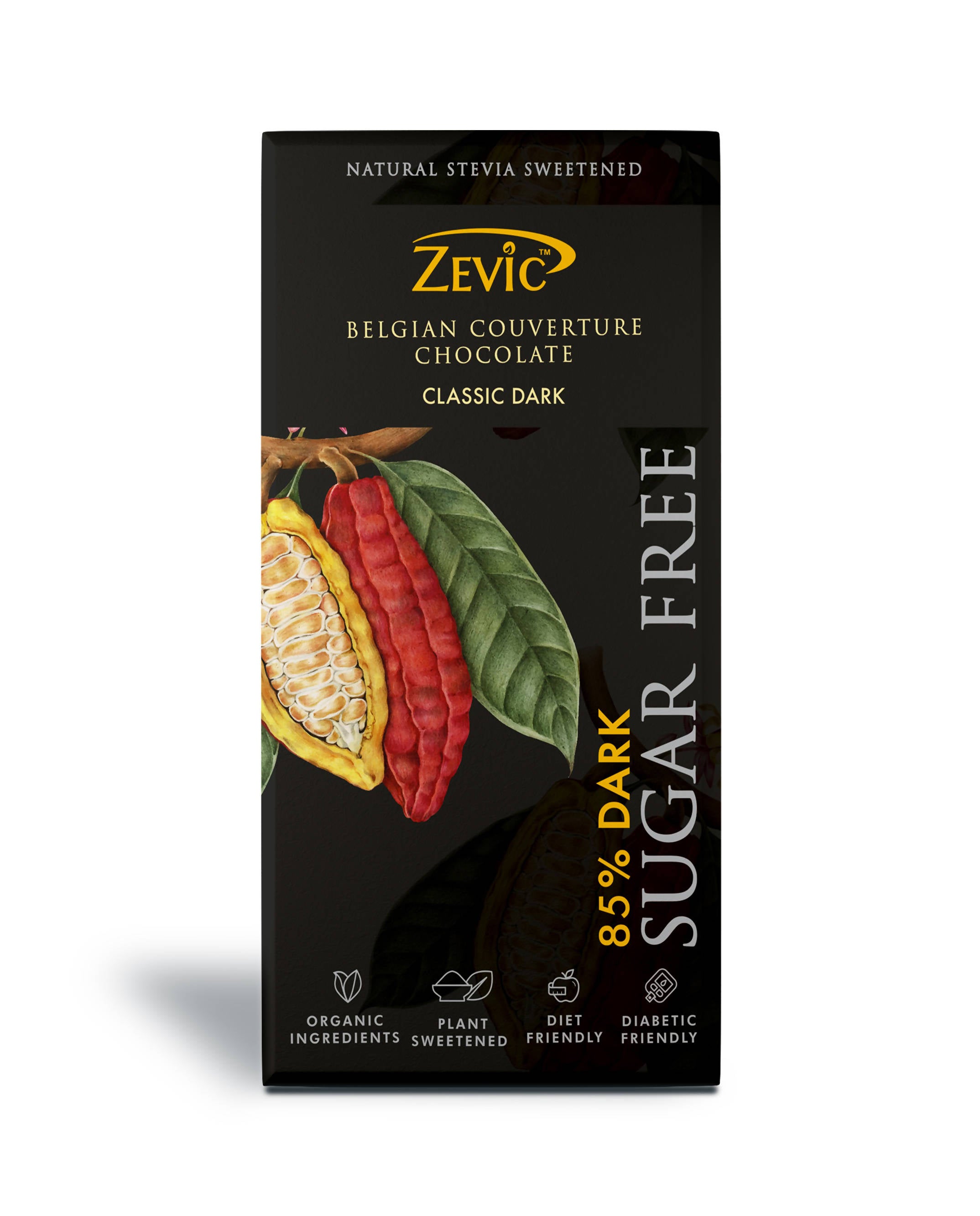 Zevic 85% Dark Belgian Couverture Chocolate