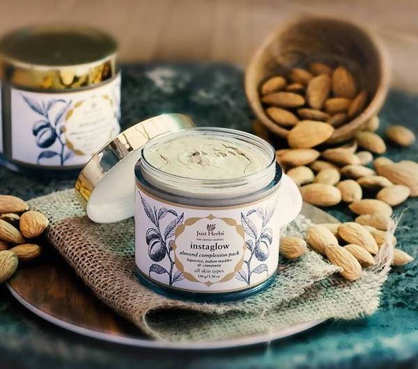 Just Herbs Instaglow Almond Complexion Pack benefits
