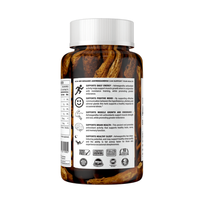 BM Wellness Ashwagandha Organic 800 mg Tablets - Distacart