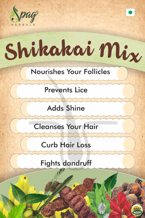 Spag Herbals Premium Shikakai Mix Powder - Distacart