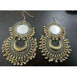 Thumbnail for Gold Color Half Moon And Sun Design Earrings