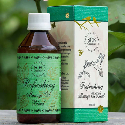 SOS Organics Refreshing Massage Oil Blend - Distacart