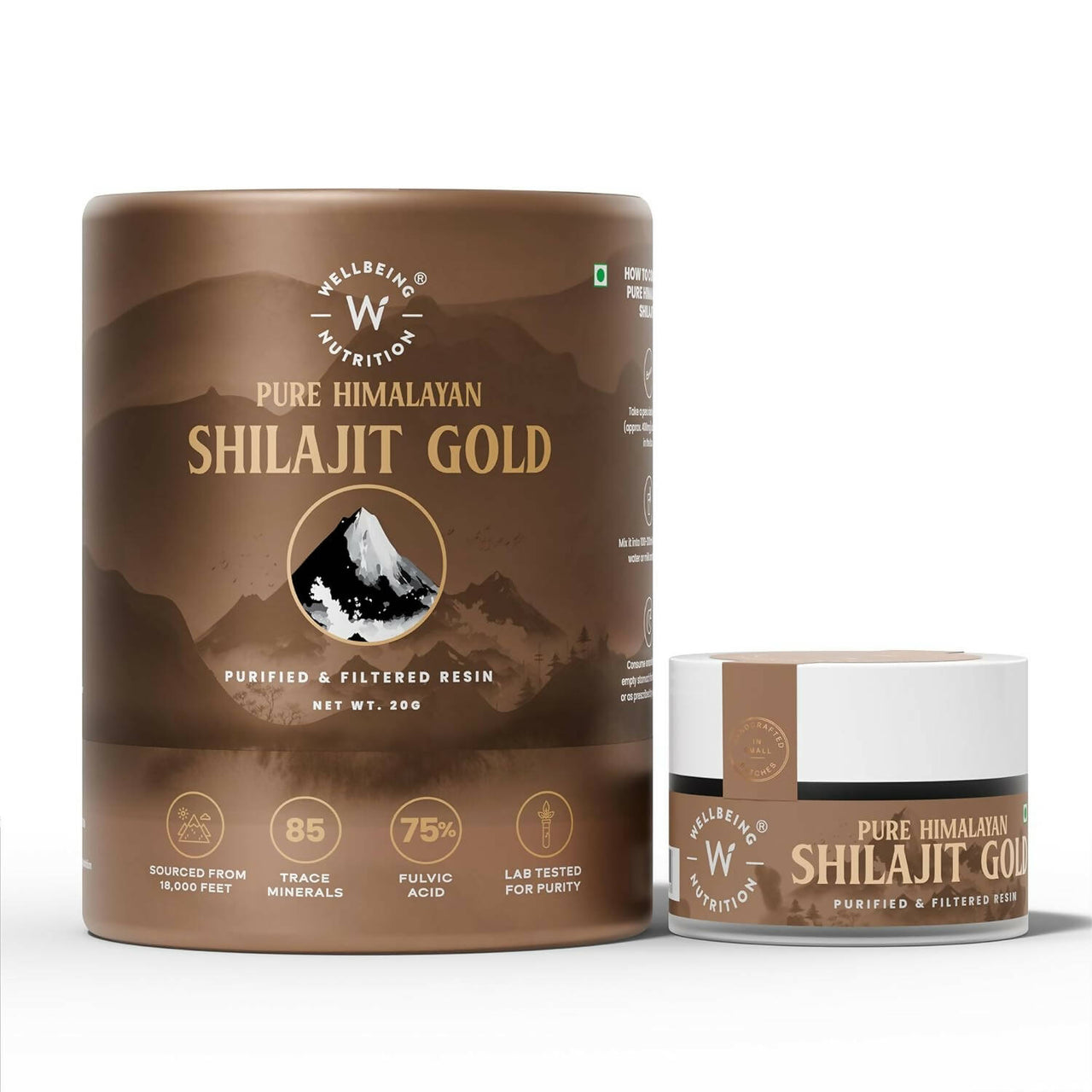 Wellbeing Nutrition Pure Himalayan SJ Gold Resin - Distacart