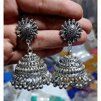 Thumbnail for Antique Wheel Shape Earrings Hanging Jhumkas