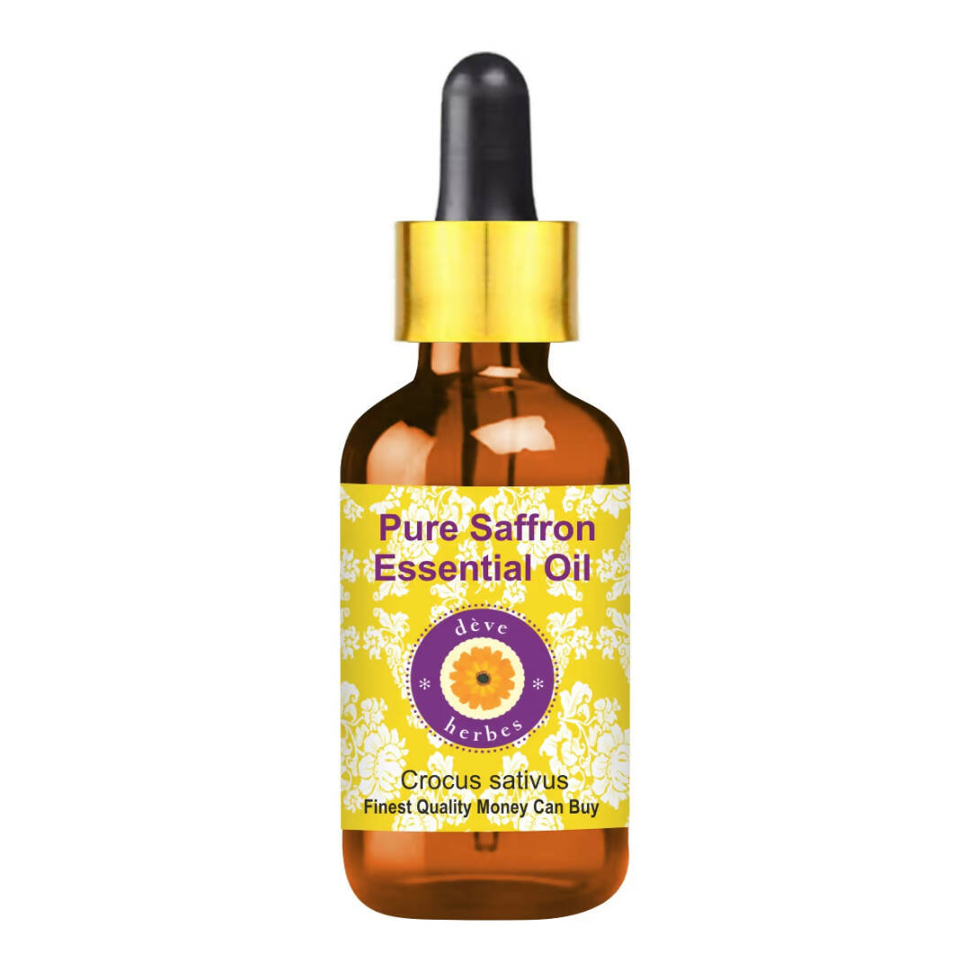 Deve Herbes Pure Saffron Essential Oil - Distacart