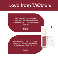 Thumbnail for TAC - The Ayurveda Co. Liquid Matte Maroon Fantasy Lipstick - Distacart
