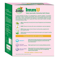 Thumbnail for Zandu ImmU Tasty Ayurvedic Soft Chews For Kids Mango Flavour uses