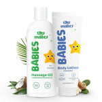 Thumbnail for Tiny Mighty Baby Body Lotion And Massage Oil Combo - Distacart