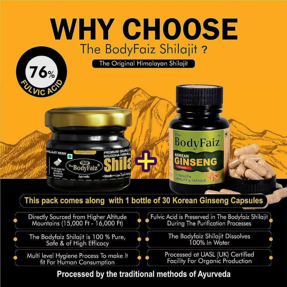 The BodyFaiz Shuddha Himalayan Sj Resin - Distacart