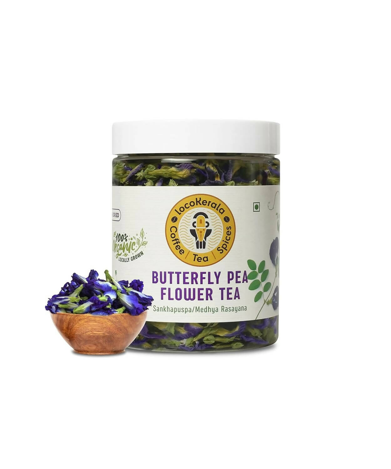 LocoKerala Butterfly Blue Pea Flower Tea - Distacart