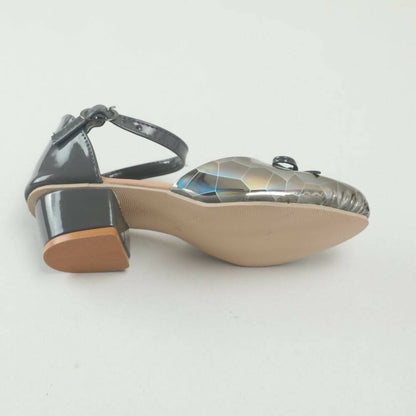 Tiny Bugs Girls Party Wear Ballerinas Heels - Dark Grey - Distacart
