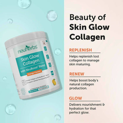 Neuherbs Skin Glow Collagen Powder with NeuBoost Blend - Distacart