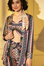 Thumbnail for Multi Platinum Creap Printed Co-Sets - Femella - Distacart