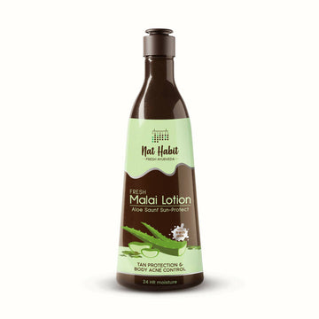 Nat Habit Fresh Aloe Saunf Sun Protect Malai Lotion - Distacart