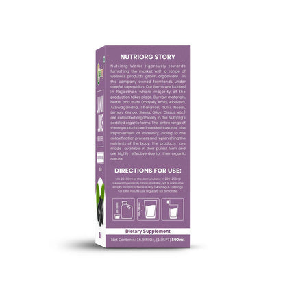 Nutriorg Jamun Juice - Distacart