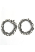 Thumbnail for Mominos Fashion Kamal Johar Oxidised Silver Traditional Wear Anklets