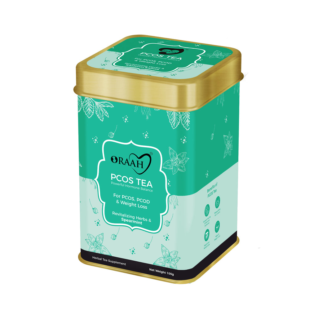 Oraah PCOS PCOD Herbal Tea - Spearmint Flavour