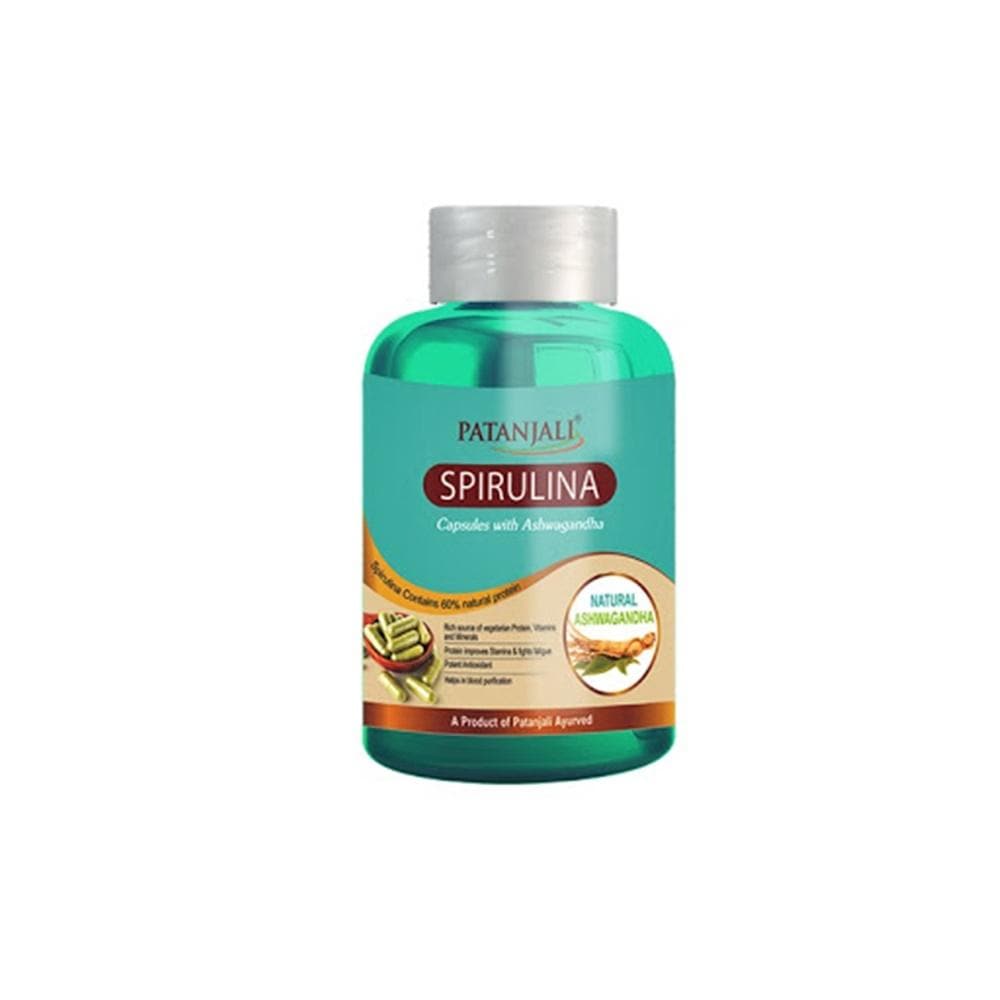 Patanjali Spirulina Capsules with Ashwagandha - Distacart