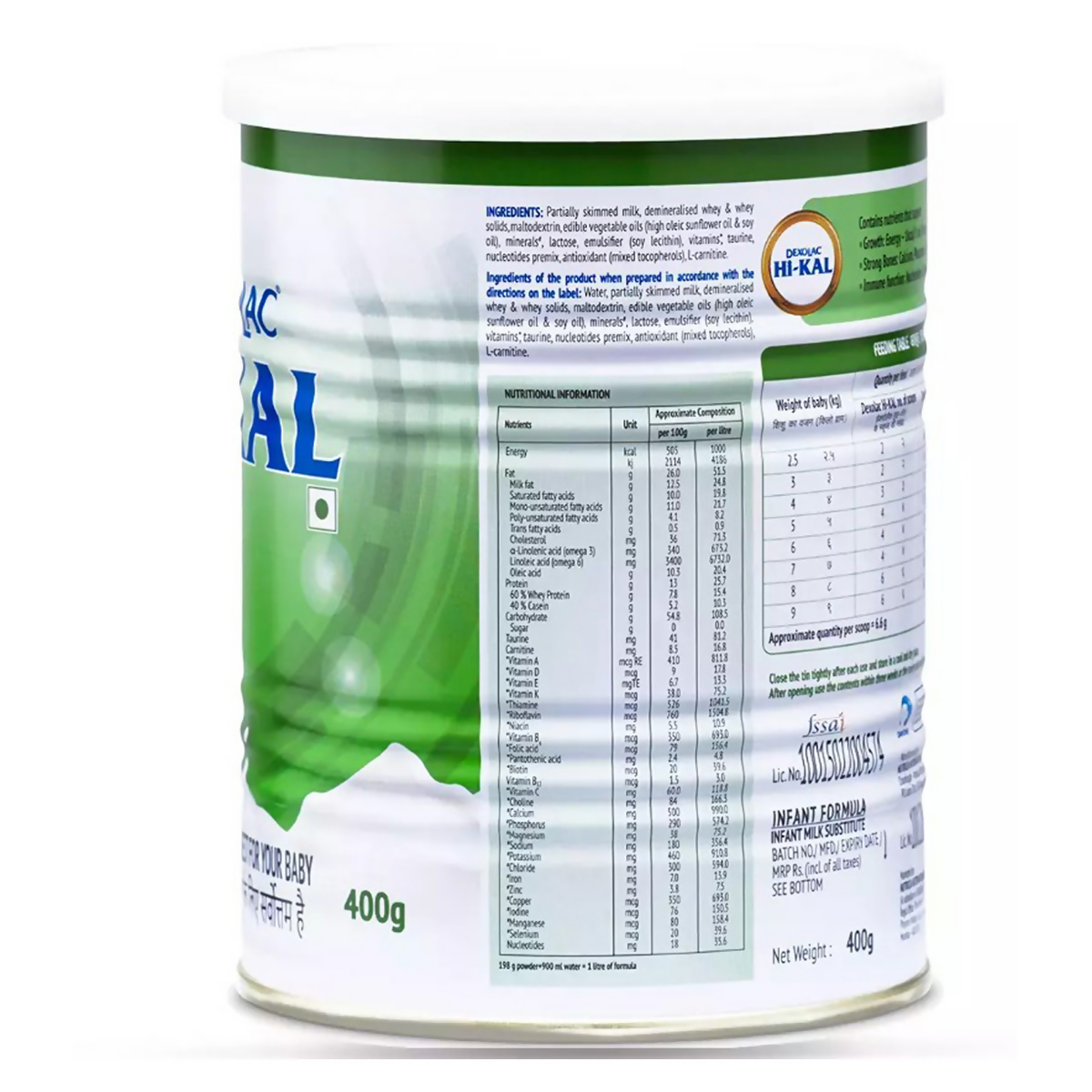 Dexolac HI-KAL Infant Formula Powder - Distacart