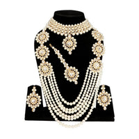 Thumbnail for Mominos Fashion Gold-Plated with Stone & Pearls Necklace Combo Set