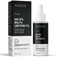 Thumbnail for Dermatouch AHA 10%, BHA 2%, Lime Pearl 2% Exfoliating Face Serum - Distacart