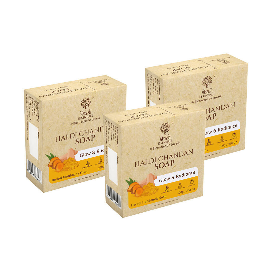 Khadi Essentials Haldi Chandan Herbal Handmade Soap - Distacart
