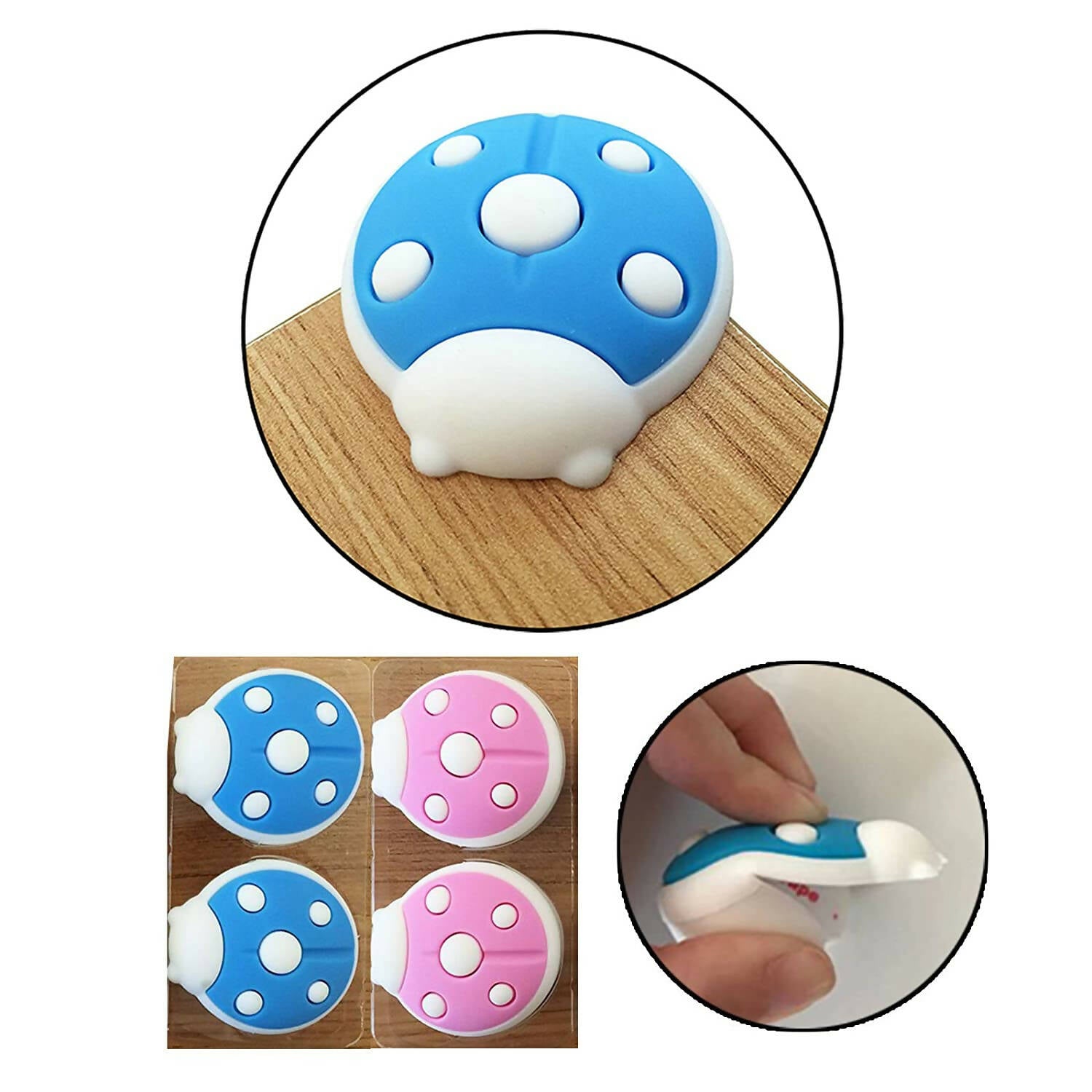 Safe-O-Kid Silicone Bug Shaped Corner Guards For Kids Protection - Distacart