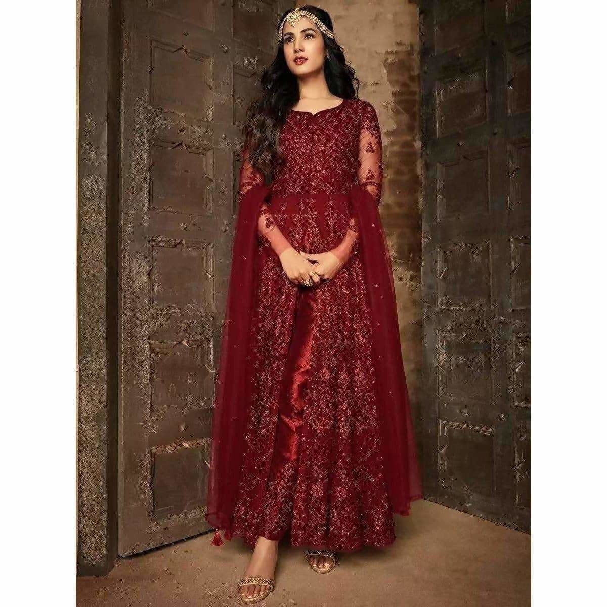 Maisha 7204 hit design on net fabric