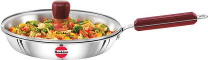 Hawkins TriPly Fry Pan 26 cm Diameter with Lid 1.8 L Capacity (SSF26G) - Distacart