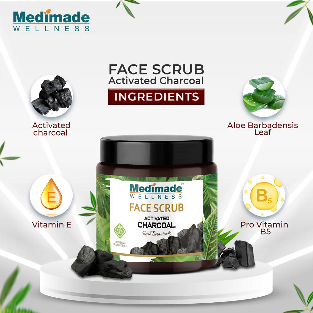 Medimade Wellness Activated Charcoal Face Scrub