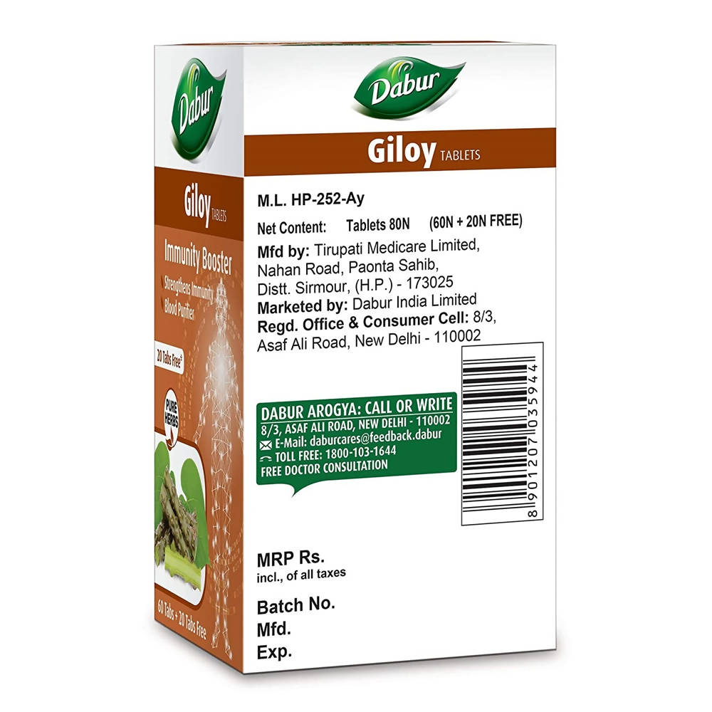 Dabur Giloy Tablets Immunity Booster uses