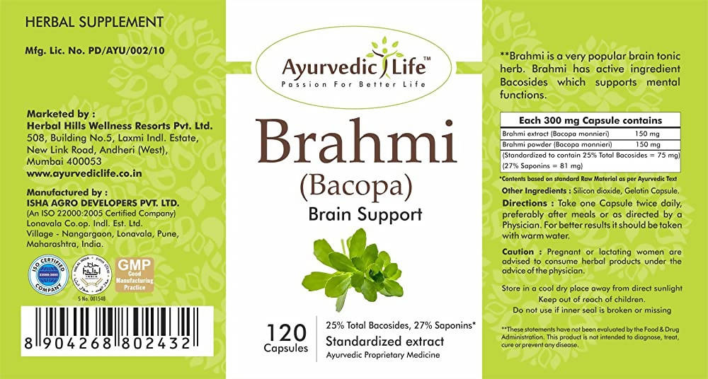 Ayurvedic Life Brahmi Capsules