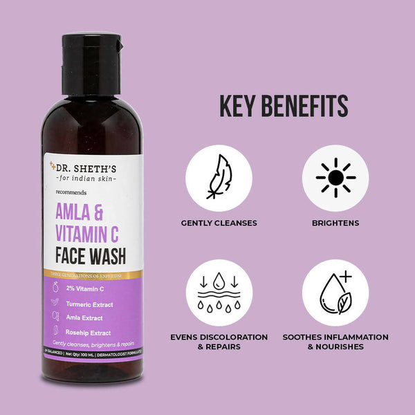 Dr. Sheth's Amla & Vitamin C Face Wash - Distacart